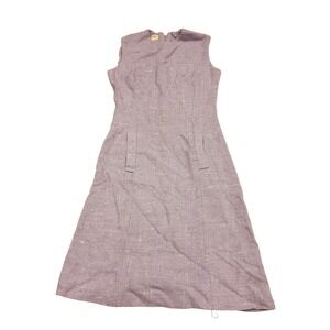 Country Miss Shift Dress Womens 10 Lilac Purple Vintage 60s Mod Sleeveless Union